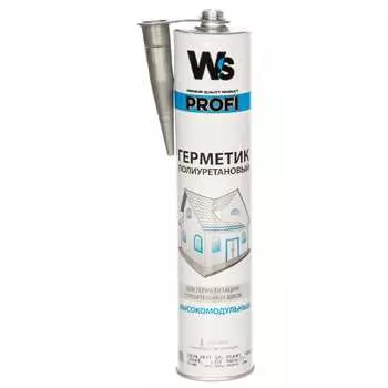 Полиуретановый высокомодульный герметик window system pu hm, серый ral 7004, 300 ml wspusg300