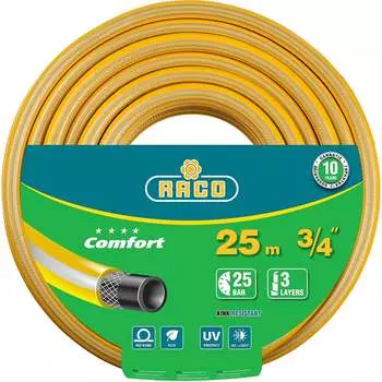 Поливочный армированный трехслойный шланг Raco COMFORT 40303-3/4-25_z01