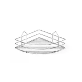 Полка в ванную tekno-tel bk001 угловая, 1 ярус, хром 00-00002368