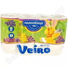 Бытовые двухслойные бумажные полотенца VEIRO