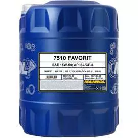 Полусинтетическое моторное масло MANNOL FAVORIT 15W50 1190