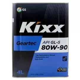 Полусинтетическое трансмиссионное масло KIXX GEARTEC 80W90 L298344TE1