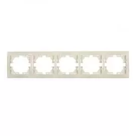 Пятиместная горизонтальная рамка Lezard MIRA 701-0300-150
