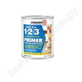 Пятноустраняющий грунт на акриловой основе rust-oleum zinsser bulls yey 1-2-3 255403