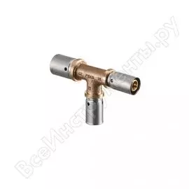 Прессовый тройник oventrop cofit p, 26, 20, 26, бронза rx 1513157