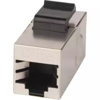 Проходной экранированный адаптер WRline WR-сA-KJ-8p8с-с5e-sH формата Keystone, RJ45-RJ45 (8p8с), категория 5е 505226