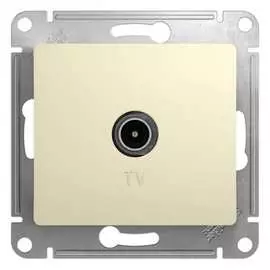 Проходной одноместный механизм розетки TV Systeme Electric GLOSSA GSL000292