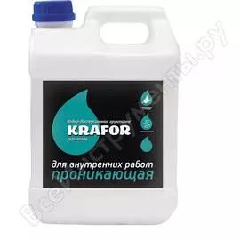 Проникающая грунтовка для внутренних работ KRAFOR 27333