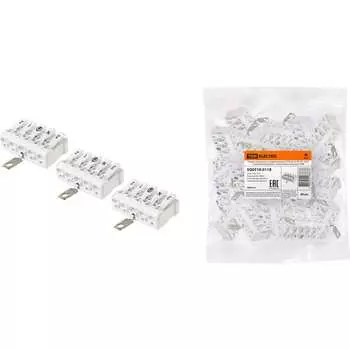 Пружинная клемма соединительная TDM ELECTRIC КСПнз5-3L+N+PE SQ0510-0118