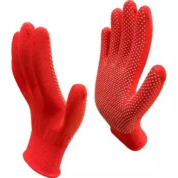 Рабочие нейлоновые перчатки Master-Pro® 2513-NPVC-RED-S-10