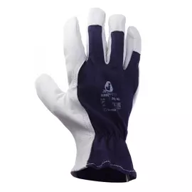 Рабочие перчатки jeta safety, козья кожа/хлопок, синие, свободная манжета, jle011-8/m