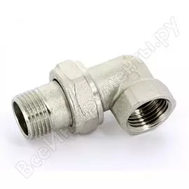 Разъемное соединение tiemme o-ring 3/4" нв, угловое, с прокладкой 1500244