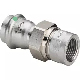 Разъемное соединение viega sanpress inox, с sc-contur, 22x3/4" 437503