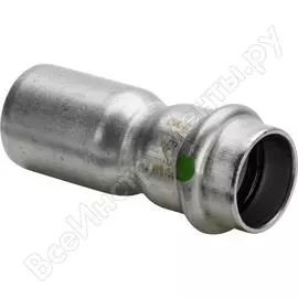 Редукционная вставка viega sanpress inox, с sc-contur, нерж.сталь, 54х42 мм 436360