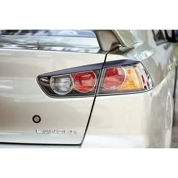 Реснички накладки на задние фонари для Mitsubishi Lancer X 2007- г.в. Русская Артель