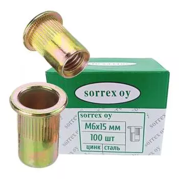 Резьбовая винтовая заклепка-гайка SORREX PZW M6 100