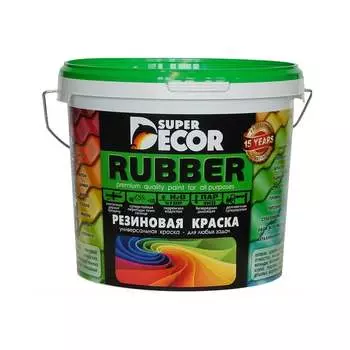 Резиновая краска SUPER DECOR 00 белоснежная 4630024700059