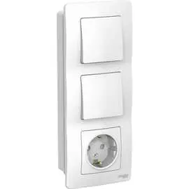 Розетка и выключатель Systeme Electric Blanca BLNBS101101
