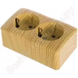 Двойная розетка Lezard VIOLA 751-5200-127