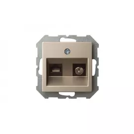 Розетка LIREGUS Эпсилон ITVKL-1-01 E/Ch 28-315