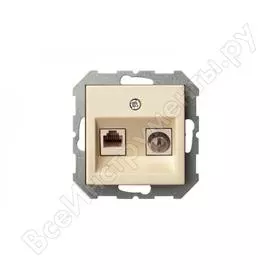 Розетка LIREGUS Эпсилон ITVKL-1-01 E/S 28-073
