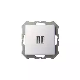 Розетка LIREGUS Эпсилон IUK-2-01 E/Mt 28-1857
