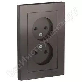 Двухместная розетка Systeme Electric ATLAS DESIGN ATN000620 1240358