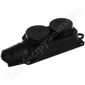 Двухместная розетка Smartbuy SBE-16-2-00-R