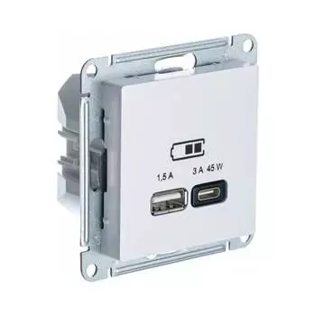 Розетка Systeme Electric USB ATLASDESIGN ATN000429