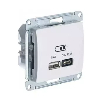 Розетка Systeme Electric USB GLOSSA GSL000129