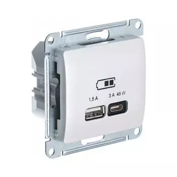 Розетка Systeme Electric USB GLOSSA GSL000629