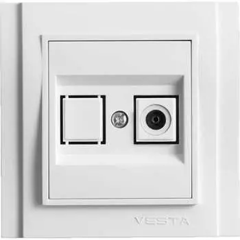 Розетка Vesta Electric Verona FRZTV020101BEL
