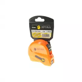 Рулетка 5м 19мм orange эврика er-61519