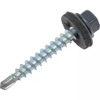 Саморез для крепления кровли STEELREX 4.8x35, RAL7024 60 шт. 0140048035B4000060327024