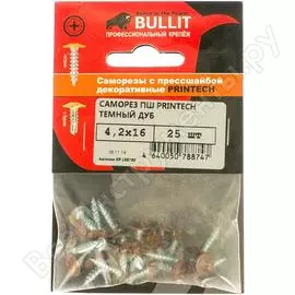 PRINTECH 4,2х16 Темный дуб (25 шт.)