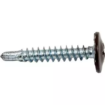Саморез пшс сверло КРЕП-КОМП 4,2х25 RAL8017 (500 шт.) пшс258017