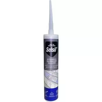 Санитарный силиконовый герметик для ванны и кухни Selsil