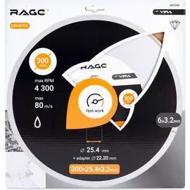 Сегментный алмазный диск RAGE HQ RAGE by 600300