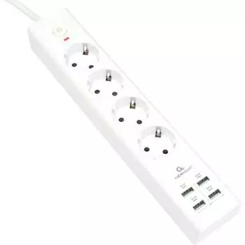 Сетевой фильтр Cablexpert exnovo EXN-4-U4-W-2