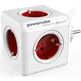 Сетевой разветвитель allocacoc powercube original red 1100rd/deorpc