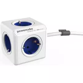 Сетевой удлинитель allocacoc powercube extended blue 1300bl/deexpc