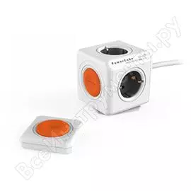 Сетевой удлинитель allocacoc powercube extended remote set 1.5mm2 1512/euexrm