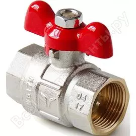 Шаровой кран volcano pa vr полнопроходной в-в ручка бабочка 3/4" fwb63-f20-f20x