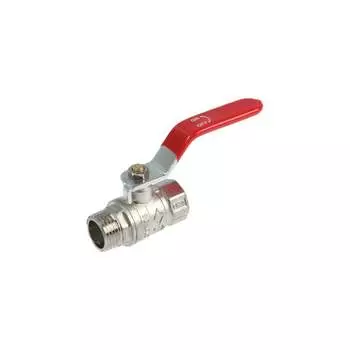 Шаровой кран Zein нр/вр 1/2", PN 4, 5-45 градусов, рычаг, цинк 7551331