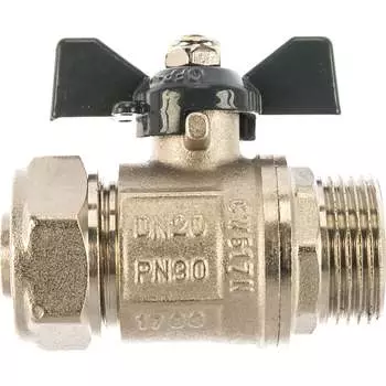 Шаровый кран под мет./пласт. трубу Rvc 17008