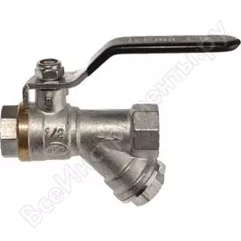 Шаровый кран с фильтром terma cb 3/4 в/в, ручка 30239 25697