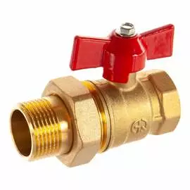 Шаровый кран с полусгоном американкой 3/4" бант латунь rm mp-у ис.080924