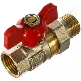 Кран шаровой усиленный с полусгоном американкой rvc 1/2" бант ис.080189