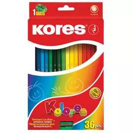 Шестигранные цветные карандаши Kores