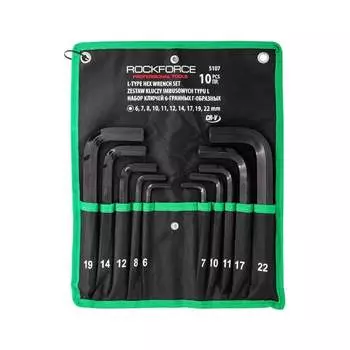 Шестигранные ключи г-образные Rockforce RF-5107(58808)